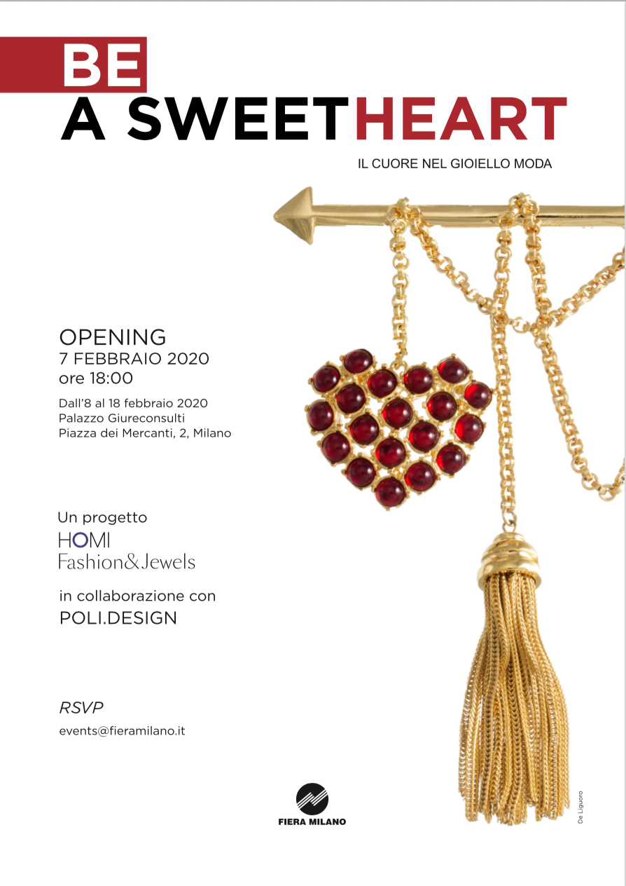 Milano: BE A SWEETHEART – Il cuore nel gioiello moda
