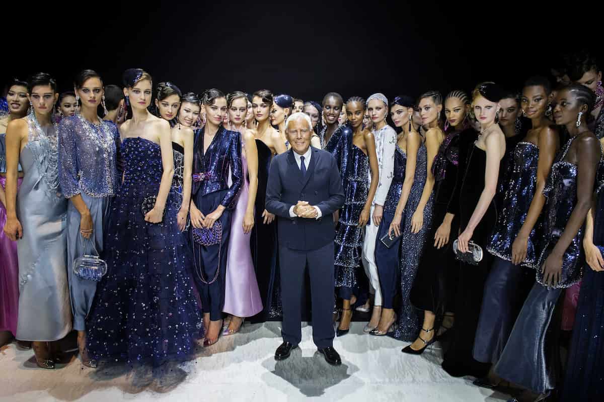 giorgio armani prive sfilata haute couture autunno inverno 2022 23 foto collezione look lofficielitalia12